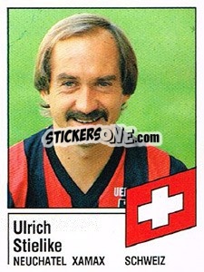 Sticker Ulrich Stielike - German Football Bundesliga 1986-1987 - Panini