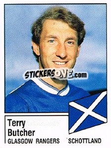 Sticker Terry Butcher - German Football Bundesliga 1986-1987 - Panini