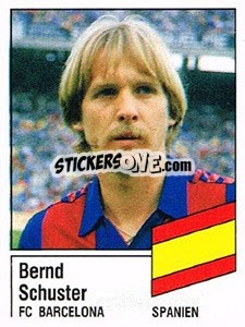 Sticker Bernd Schuster - German Football Bundesliga 1986-1987 - Panini
