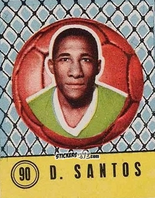Sticker Djalma Santos - Quigol 1958-1959 n. 90 - Tupinamba Ltd
