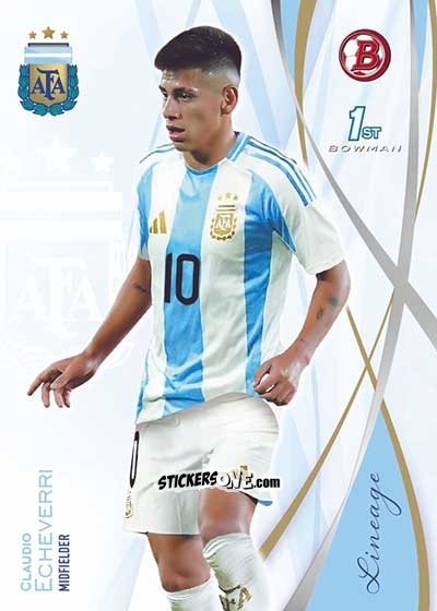 Cromo Claudio Echeverri - Argentina 2024 Lineage n. 4 - Topps