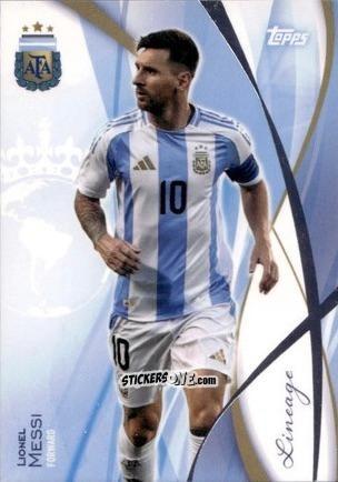 Sticker Lionel Messi - Argentina 2024 Lineage n. 26 - Topps