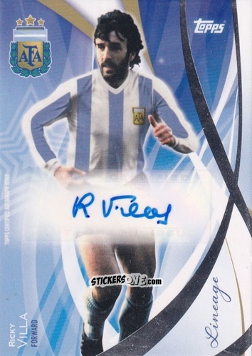 Sticker Ricky Villa - Argentina 2024 Lineage n. A32 - Topps