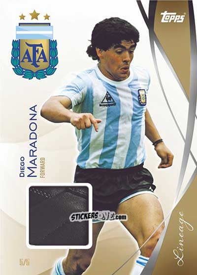 Figurina Diego Maradona - Argentina 2024 Lineage n. M3 - Topps