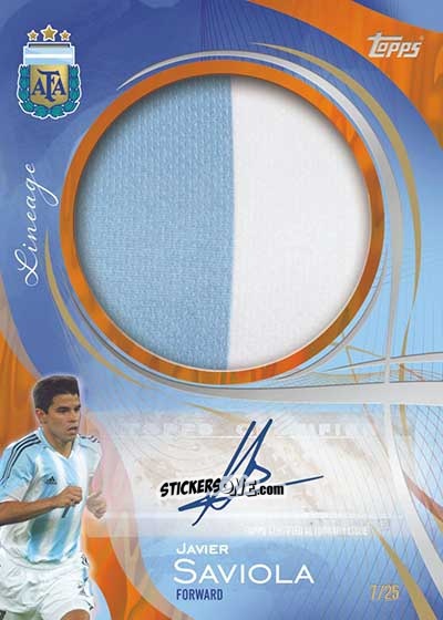 Cromo Javier Saviola - Argentina 2024 Lineage n. AM1 - Topps