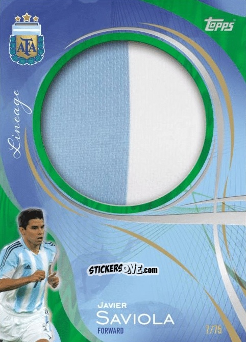 Figurina Javier Saviola - Argentina 2024 Lineage n. M1grt - Topps