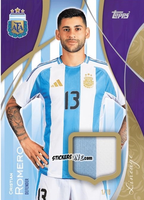 Cromo Cristian Romero - Argentina 2024 Lineage n. M2put - Topps