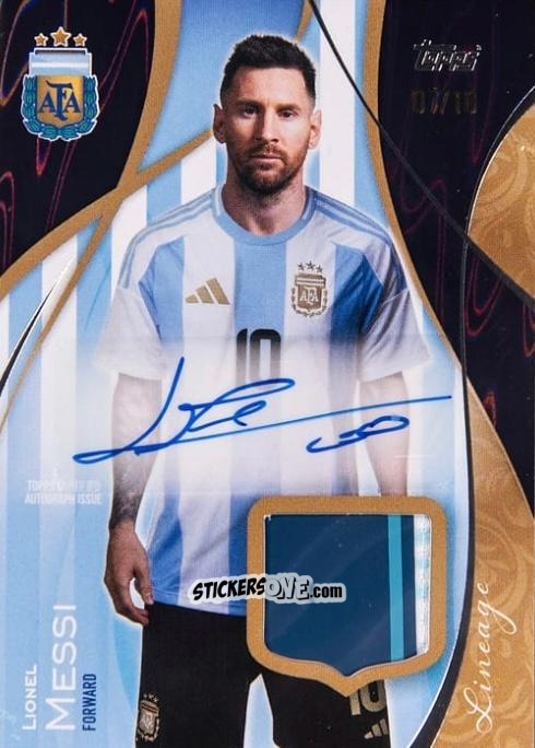 Sticker Lionel Messi - Argentina 2024 Lineage n. AM4bt - Topps