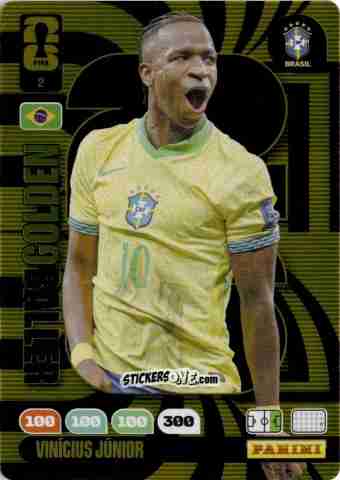 Cromo Vinicius Junior - FIFA World Cup 2026. Adrenalyn XL
 n. 2 - Panini