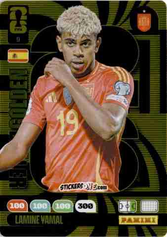 Figurina Lamine Yamal - FIFA World Cup 2026. Adrenalyn XL
 n. 9 - Panini