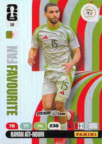 Sticker Rayan Ait-Nouri - FIFA World Cup 2026. Adrenalyn XL
 n. 10 - Panini