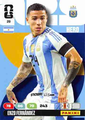 Figurina Enzo Fernandez - FIFA World Cup 2026. Adrenalyn XL
 n. 29 - Panini