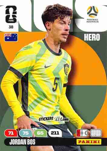 Sticker Jordan Bos - FIFA World Cup 2026. Adrenalyn XL
 n. 38 - Panini