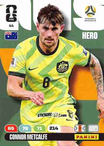 Sticker Connor Metcalfe - FIFA World Cup 2026. Adrenalyn XL
 n. 44 - Panini