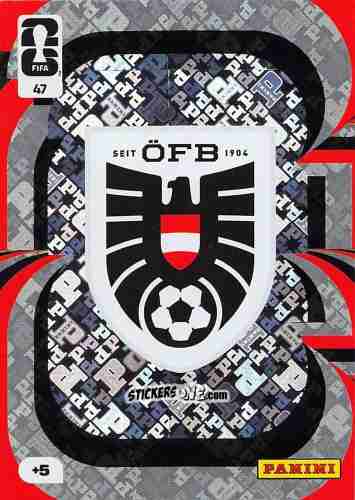 Figurina Team Crest - FIFA World Cup 2026. Adrenalyn XL
 n. 47 - Panini