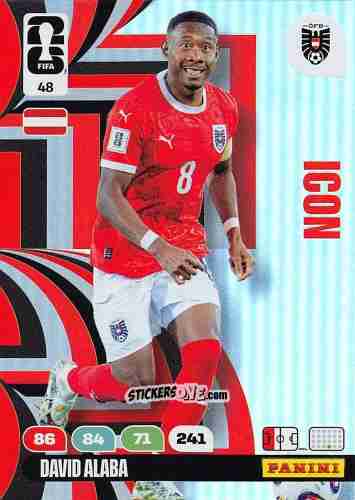 Cromo David Alaba - FIFA World Cup 2026. Adrenalyn XL
 n. 48 - Panini