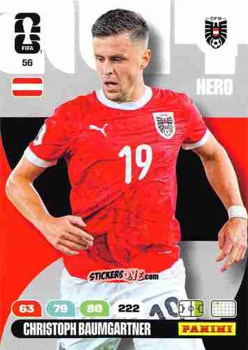 Cromo Christoph Baumgartner - FIFA World Cup 2026. Adrenalyn XL
 n. 56 - Panini