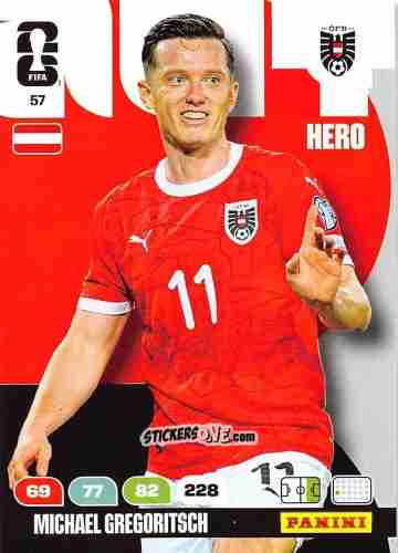 Figurina Michael Gregoritsch - FIFA World Cup 2026. Adrenalyn XL
 n. 57 - Panini