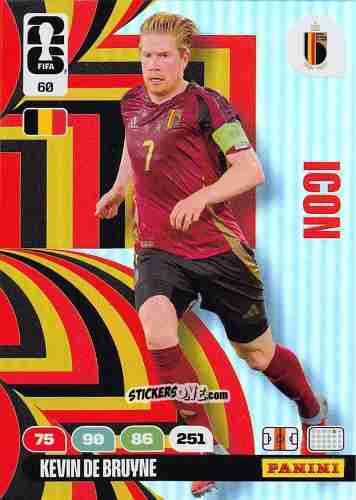 Figurina Kevin De Bruyne - FIFA World Cup 2026. Adrenalyn XL
 n. 60 - Panini