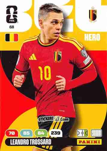 Cromo Leandro Trossard - FIFA World Cup 2026. Adrenalyn XL
 n. 68 - Panini