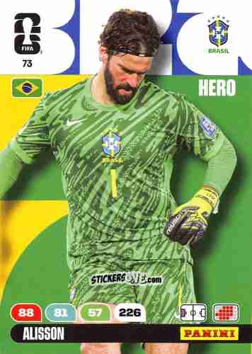 Sticker Alisson - FIFA World Cup 2026. Adrenalyn XL
 n. 73 - Panini