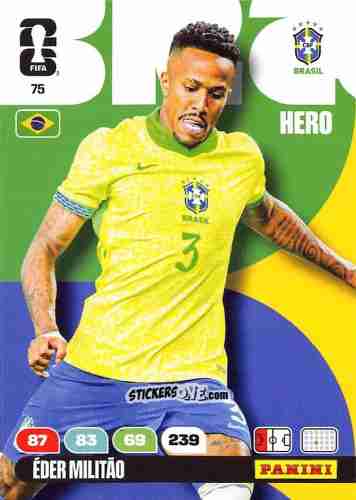 Sticker Eder Militao - FIFA World Cup 2026. Adrenalyn XL
 n. 75 - Panini
