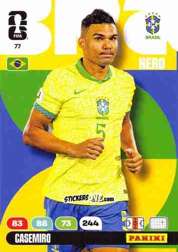 Cromo Casemiro - FIFA World Cup 2026. Adrenalyn XL
 n. 77 - Panini
