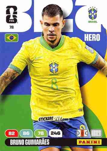Cromo Bruno Guimaraes - FIFA World Cup 2026. Adrenalyn XL
 n. 78 - Panini