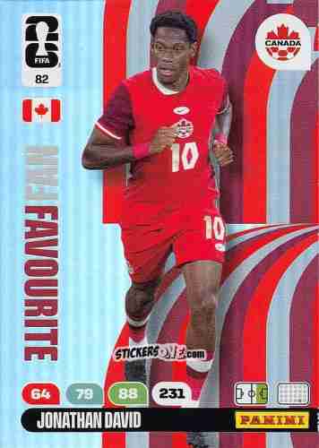 Cromo Jonathan David - FIFA World Cup 2026. Adrenalyn XL
 n. 82 - Panini