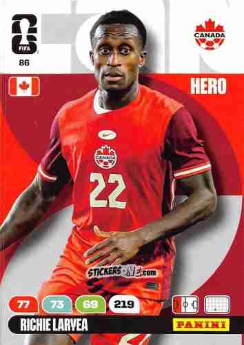 Sticker Richie Laryea - FIFA World Cup 2026. Adrenalyn XL
 n. 86 - Panini