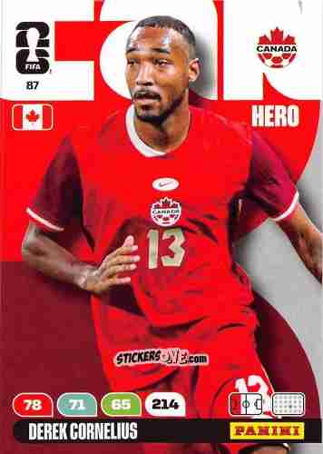 Cromo Derek Cornelius - FIFA World Cup 2026. Adrenalyn XL
 n. 87 - Panini