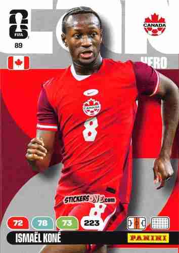 Cromo Ismael Kone - FIFA World Cup 2026. Adrenalyn XL
 n. 89 - Panini
