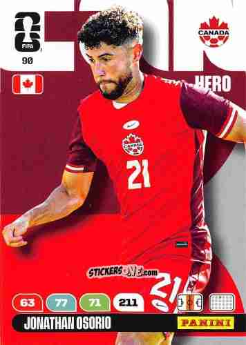 Cromo Jonathan Osorio - FIFA World Cup 2026. Adrenalyn XL
 n. 90 - Panini