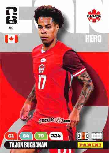 Cromo Tajon Buchanan - FIFA World Cup 2026. Adrenalyn XL
 n. 92 - Panini
