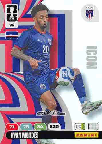 Cromo Ryan Mendes - FIFA World Cup 2026. Adrenalyn XL
 n. 96 - Panini