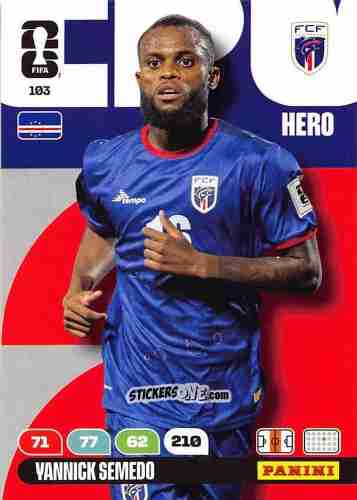 Figurina Yannick Semedo - FIFA World Cup 2026. Adrenalyn XL
 n. 103 - Panini