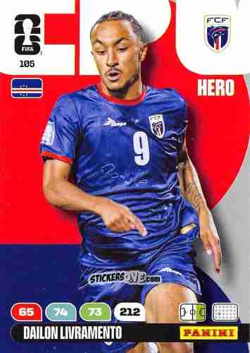 Figurina Dailon Livramento - FIFA World Cup 2026. Adrenalyn XL
 n. 105 - Panini