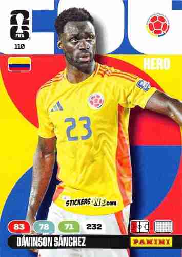 Cromo Davinson Sanchez - FIFA World Cup 2026. Adrenalyn XL
 n. 110 - Panini