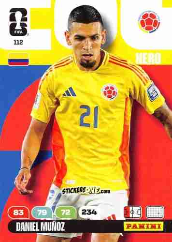 Figurina Daniel Munoz - FIFA World Cup 2026. Adrenalyn XL
 n. 112 - Panini