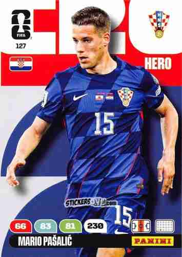 Figurina Mario Pasalic - FIFA World Cup 2026. Adrenalyn XL
 n. 127 - Panini