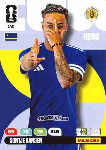 Cromo Sontje Hansen - FIFA World Cup 2026. Adrenalyn XL
 n. 140 - Panini
