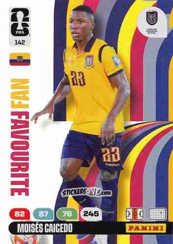 Figurina Moises Caicedo - FIFA World Cup 2026. Adrenalyn XL
 n. 142 - Panini