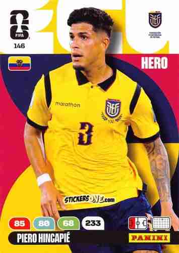 Sticker Piero Hincapie - FIFA World Cup 2026. Adrenalyn XL
 n. 146 - Panini