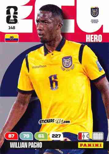 Sticker Willian Pacho - FIFA World Cup 2026. Adrenalyn XL
 n. 148 - Panini