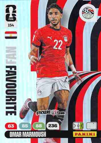 Cromo Omar Marmoush - FIFA World Cup 2026. Adrenalyn XL
 n. 154 - Panini