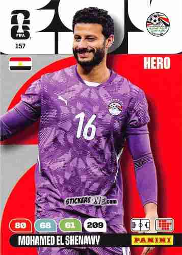 Cromo Mohamed El Shenawy - FIFA World Cup 2026. Adrenalyn XL
 n. 157 - Panini