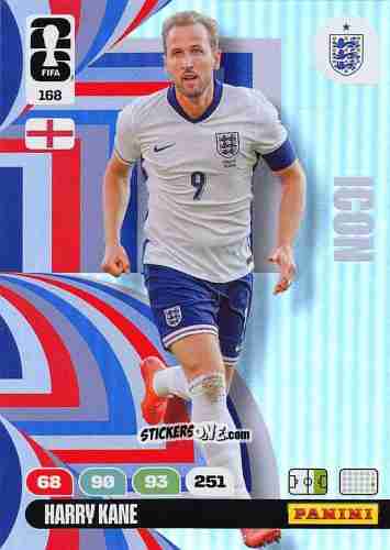 Sticker Harry Kane - FIFA World Cup 2026. Adrenalyn XL
 n. 168 - Panini