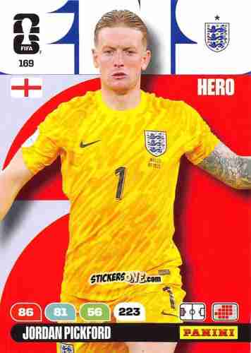 Cromo Jordan Pickford - FIFA World Cup 2026. Adrenalyn XL
 n. 169 - Panini