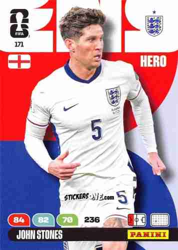 Cromo John Stones - FIFA World Cup 2026. Adrenalyn XL
 n. 171 - Panini