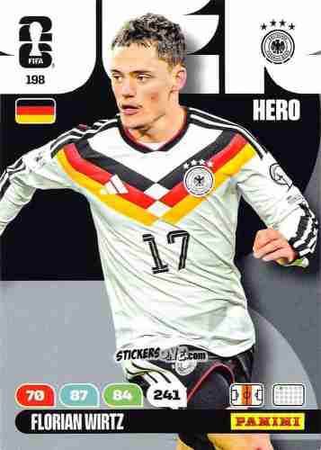 Figurina Florian Wirtz - FIFA World Cup 2026. Adrenalyn XL
 n. 198 - Panini